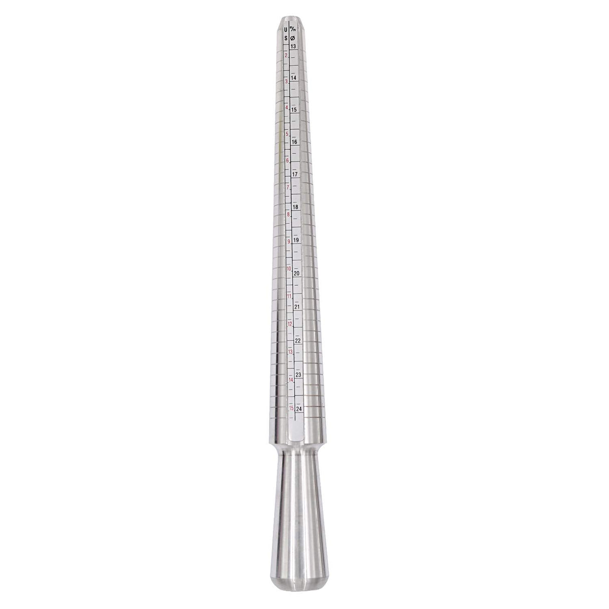 Ring Sizer Measuring Tool Kit, 27 PCS Metal Ring Gauge Set with Rubber Jewelry Hammer, Ring Mandrel & Measuring Stick, US Sizes 0-13, Ring Shaper for Jewelry Making, Repair & Wire Wrapping