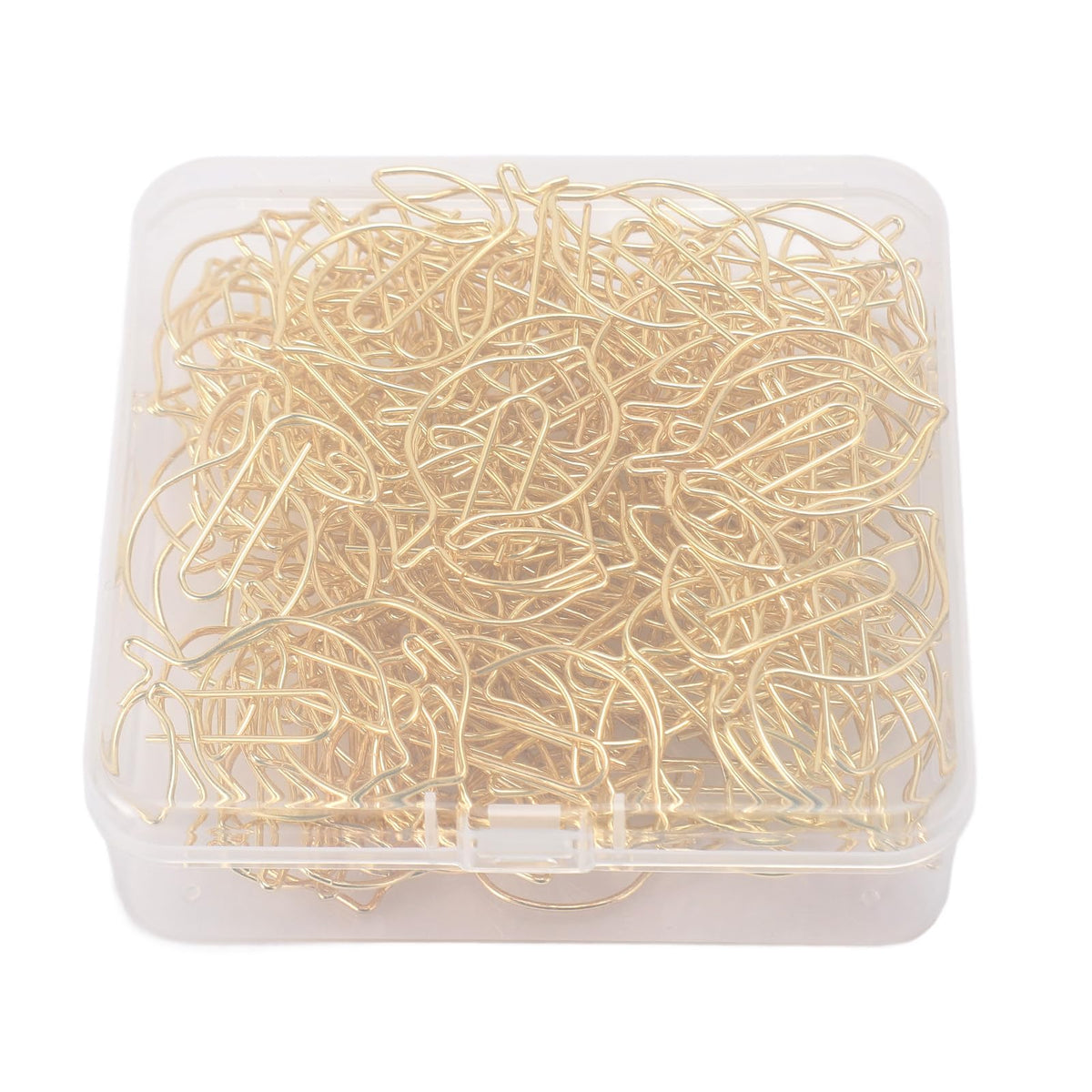 Decorative Lemon Shaped Metal Paper Clips, 100 Pieces with Storage Box, Small Size for Office, Planner, Scrapbooking