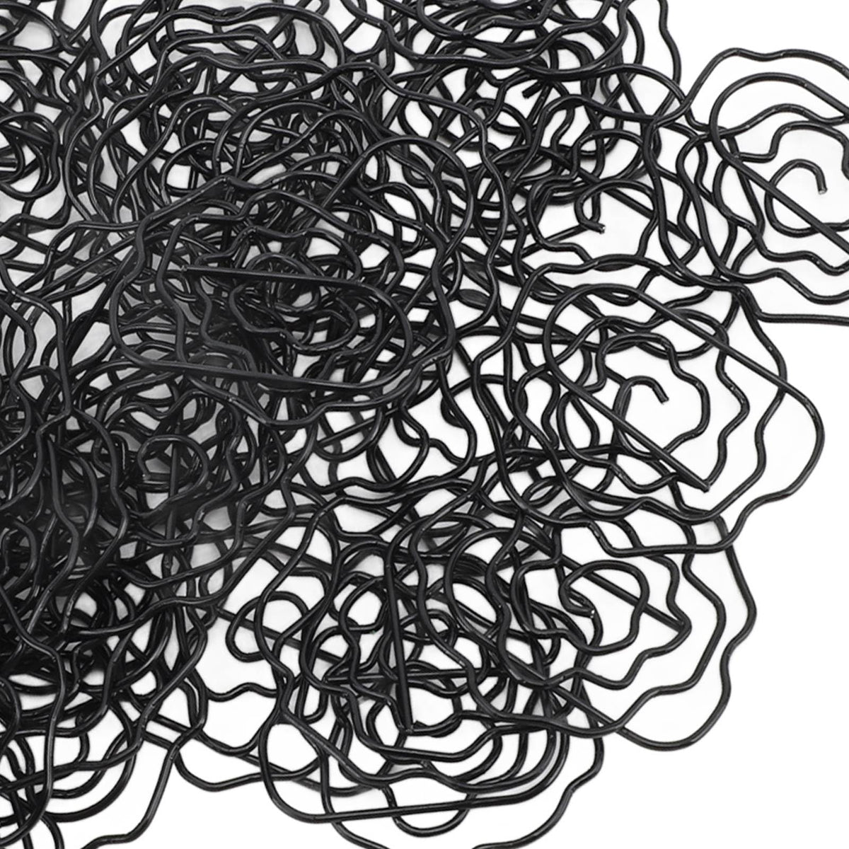 Paperclips Set, Metal Decorative Exquisite 50pcs Flower Paper Clips Cute for Office for Scrapbooking (Black)