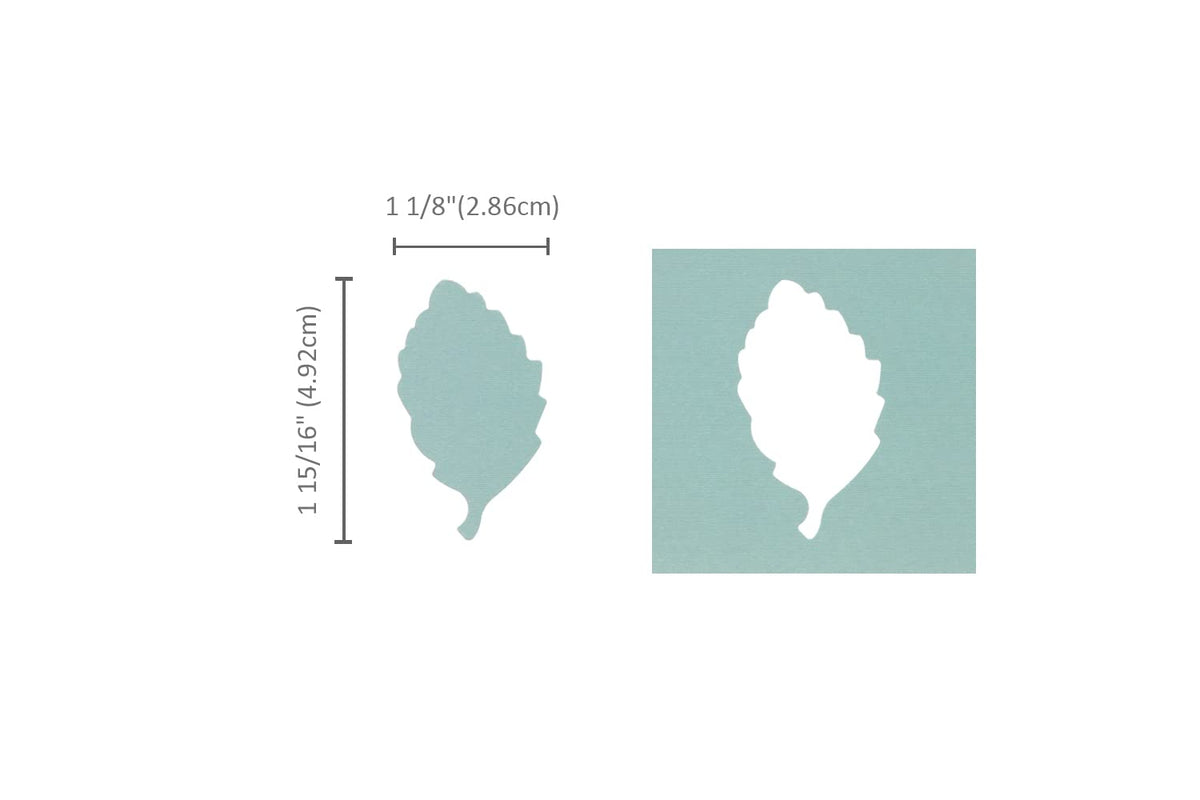Bira Craft 2 inch Birch Leaf Shape Lever Action Craft Punch, Autumn Leaf Punch for Paper Crafting Scrapbooking