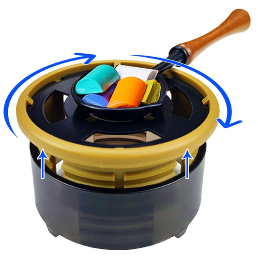 WAYUTO Adjustable Wax Seal Kit Wax Seal Furnace and Spoon Wax Seal Warmer and Spoon Kit Wax Seal Spoon Holder Wax Seal Tools for Sealing Projects