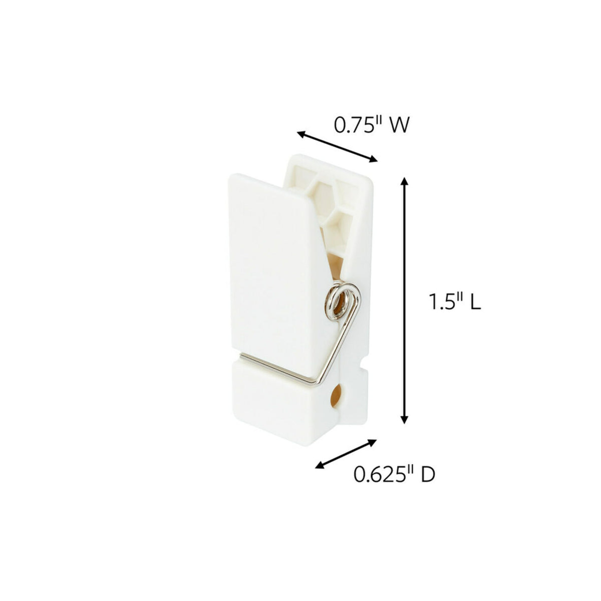 Command Spring Clips 2-Pack (16 Clips + 24 Adhesive Strips), White – Damage-Free Hanging of Photos, Notes, Lightweight Decorations, and Office Organization – No Tools Required