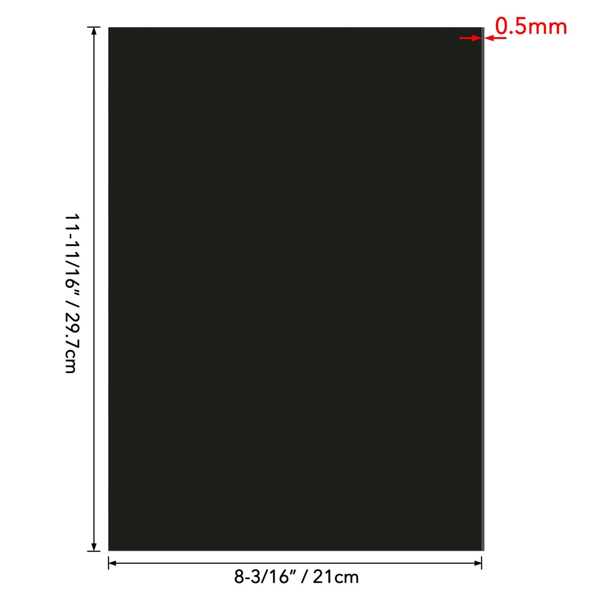 BAOFALI 5Pcs/Set A4 11.7x8.2inch Sheets Rubber Soft Magnet Sheet for Metal Cutting Dies Storage Orangize Crafts Tool Scrapbooking Arts and Crafts Flexible Placement Mats(Thickness0.5mm)