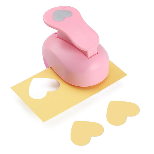 LOONENG 1.5 Inch Heart Paper Punch - High Precision Design for Romantic Heart Patterns - Ideal for Scrapbooking, Card Making, DIY Photo Albums, Gift Tags, Homemade Confetti