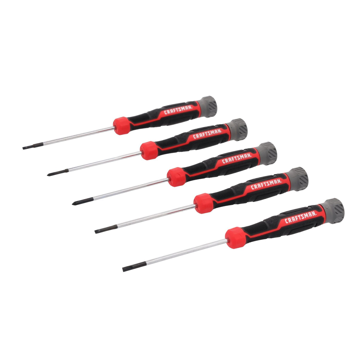 CRAFTSMAN Precision Screwdriver Set 5 PC Durable, Magnetic Tips, Textured Grip Handle (CMHT65141)