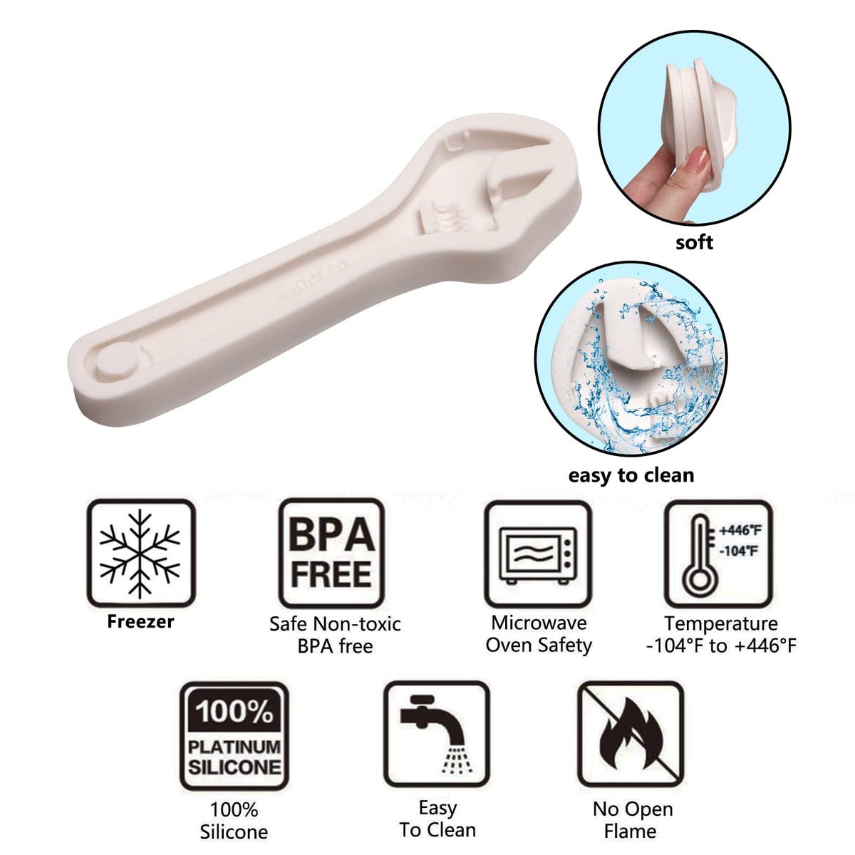 Hand Tools Chocolate Silicone Molds, 3 Packs Large Hammer Wrenches Pliers Construction Tools Baking Molds, 3D Fondant Molds for Cake Decoration Candy Sugar Craft Gum Paste Clay