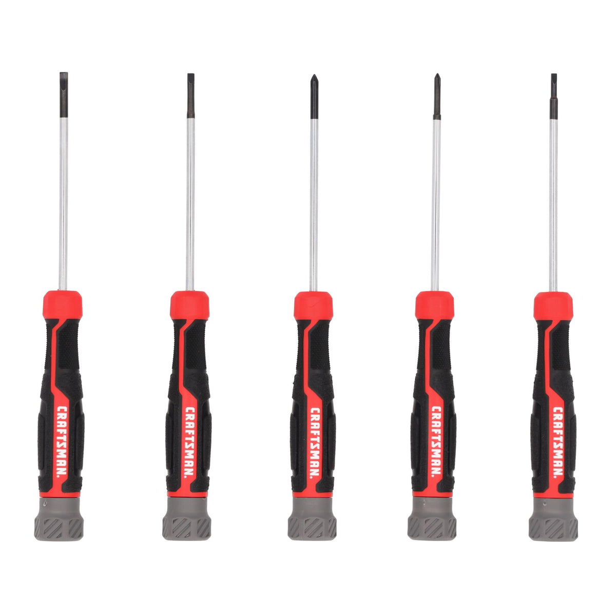 CRAFTSMAN Precision Screwdriver Set 5 PC Durable, Magnetic Tips, Textured Grip Handle (CMHT65141)