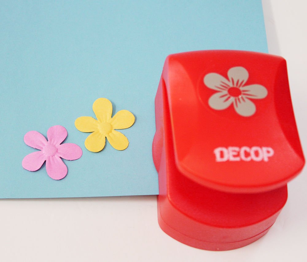 DECOP Embossed Punch Cute Flower
