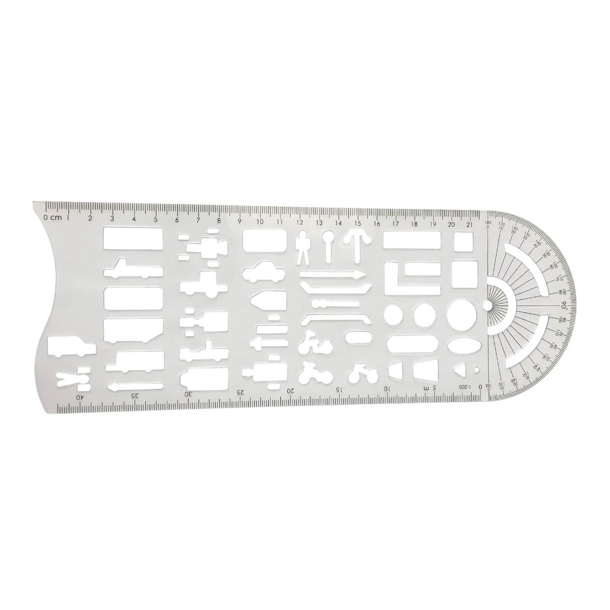 1 Traffic Accident Drawing Ruler Road Traffic Accident Site Map Survey Traffic Drawing Template Ruler Accident Vehicle Drawing Ruler (Light Blue)
