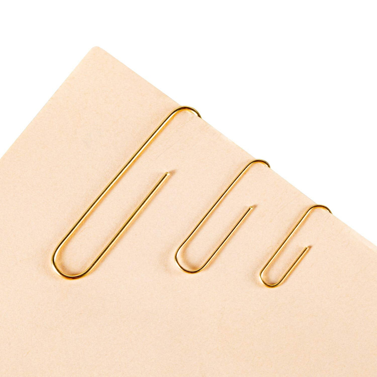 Deoot 600 Paper Clips,Office Gold Paper Clips Assorted Sizes(Small,Medium and Jumbo) 28 mm,33mm,50 mm