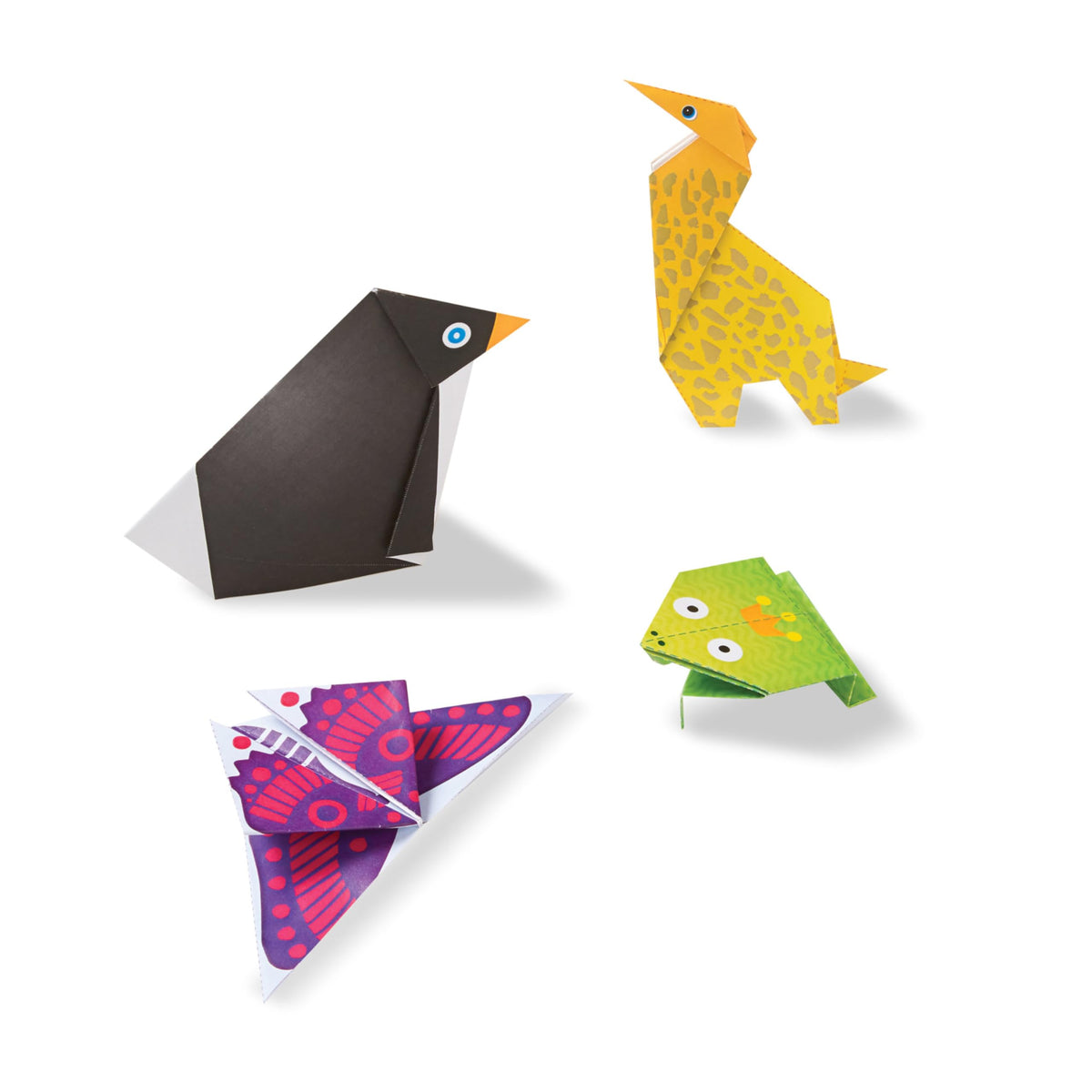 Melissa & Doug On The Go Origami Animals Craft Activity Set - 38 Stickers, 40 Origami Papers