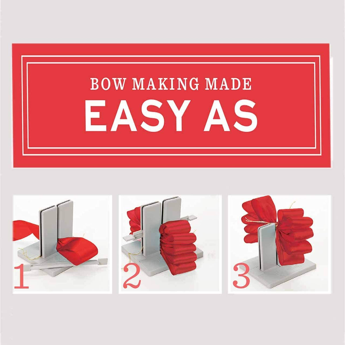 Bowdabra Bow Maker with Large Bowdabra, Mini Bowdabra, 100yd Gold Bow Wire for Ribbon Gift Bows, Swags, Decorations, Hair Bows, Party Favors, Corsages, Wreath Bows, Christmas Decor