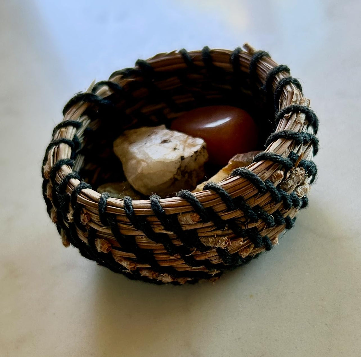 Traditional Craft Kits Coiled Basket Weaving Kit for Beginners – DIY Pine Needle Basketry Making Kit – Includes Natural Pine Needles, Hemp Twine, and Tools – Handcrafted Basket Making Supplies