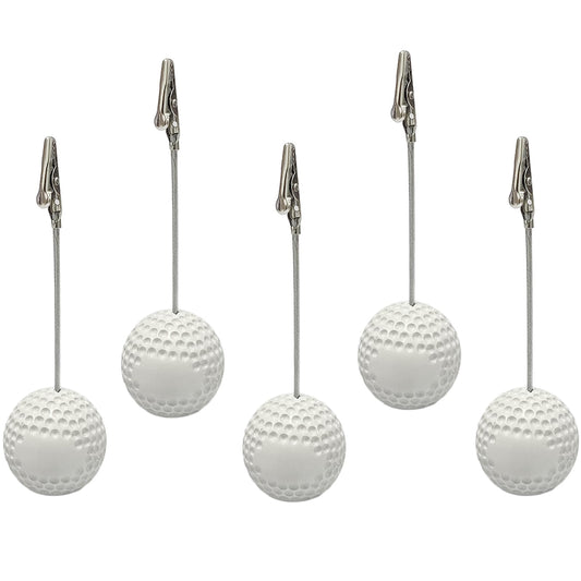 Xiaoyztan Card Stand Memo Clip,Golf Picture Holder Table Stand Note Paper Clip for Table Party Favors Photo Stand Events Decoration,Pack of 5