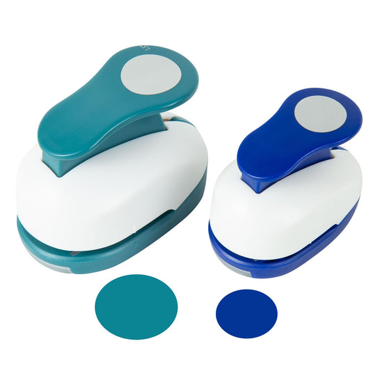 QIQQIKIN 2PCS Circle Cutter (1.5 inch+1 inch), Whole Hole Punch Shapes,Large Circular,Craft Punches for Paper Crafts Round Paper ，Journaling Handmade Cards,Gift Tags, Invitations,Scrapbook Supplies
