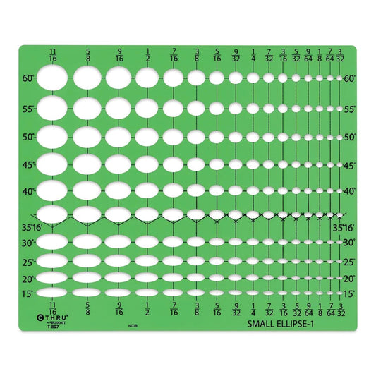 Westcott Small Ellipse Template #1 (T-807)