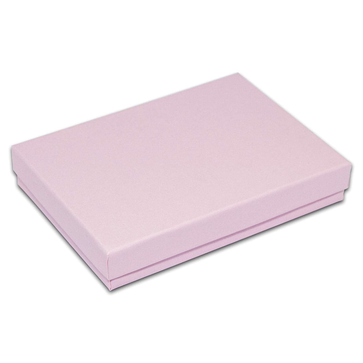 TheDisplayGuys - 25-Pack #53 Cotton Filled Cardboard Paper Jewelry Boxes Gift Case - Pastel Pink (5.4" x 3.9" x 1.0") - for Shipping or Storage