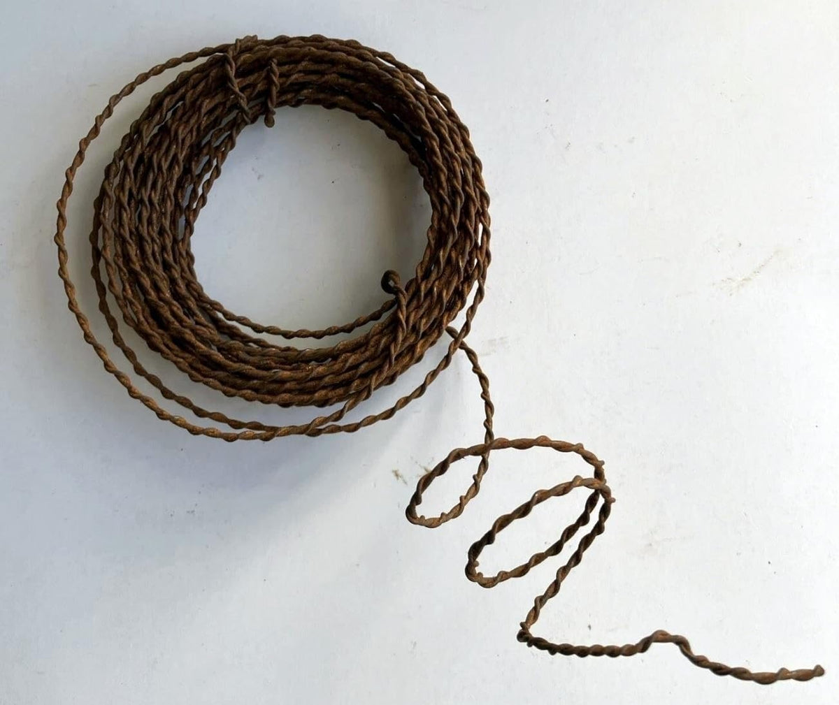 Rusty Tin Wire, Twisted, 16 Gauge, 3 Rolls x 15 Feet Each, Easy to Bend for Crafting
