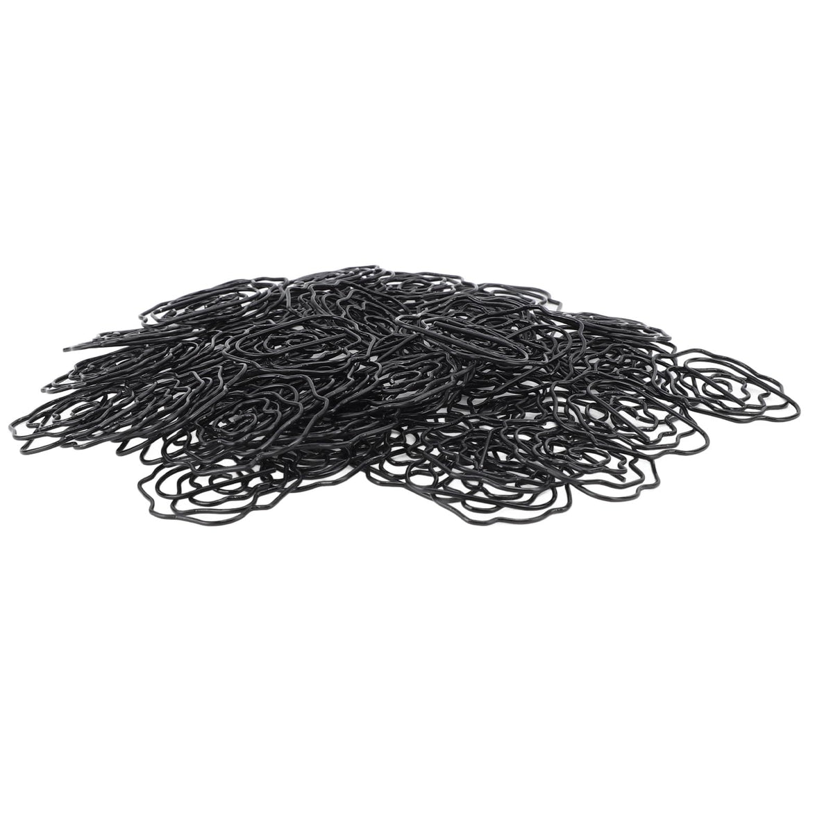 Paperclips Set, Metal Decorative Exquisite 50pcs Flower Paper Clips Cute for Office for Scrapbooking (Black)