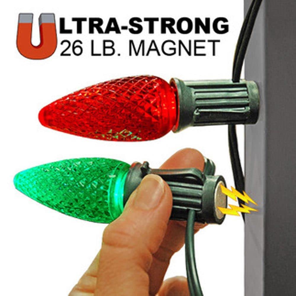 HLO Lighting Magnetic Christmas Light Stringer, E12 Magnetic Sockets, 500ft SPT-1 Wire, C7 Green, Model 1490379