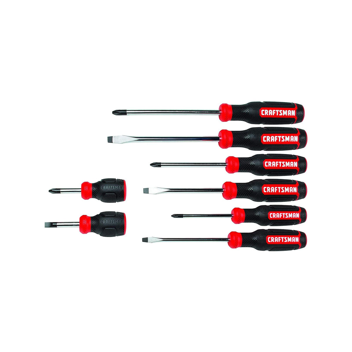 CRAFTSMAN Screwdriver Set, Bi-Material, 8 Piece Set (CMHT65075N)