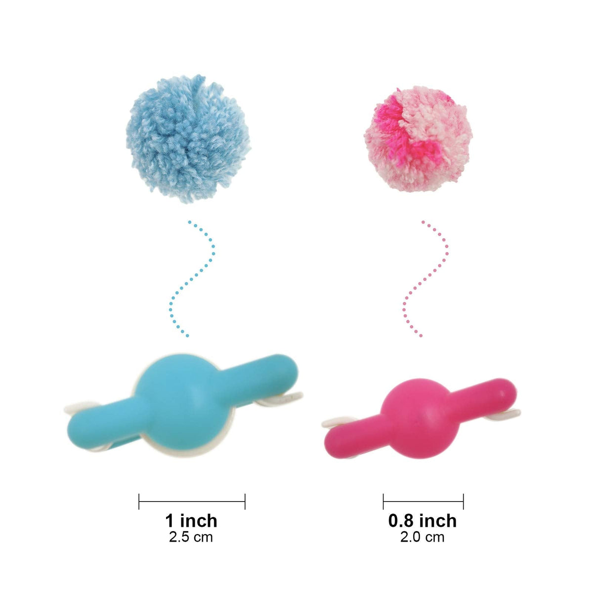 Hand U Journey Pom-Pom Maker 6 Sizes Pompom Maker Tool Set for Fluff Ball Weave DIY Wool Yarn Knitting Craft Project for
