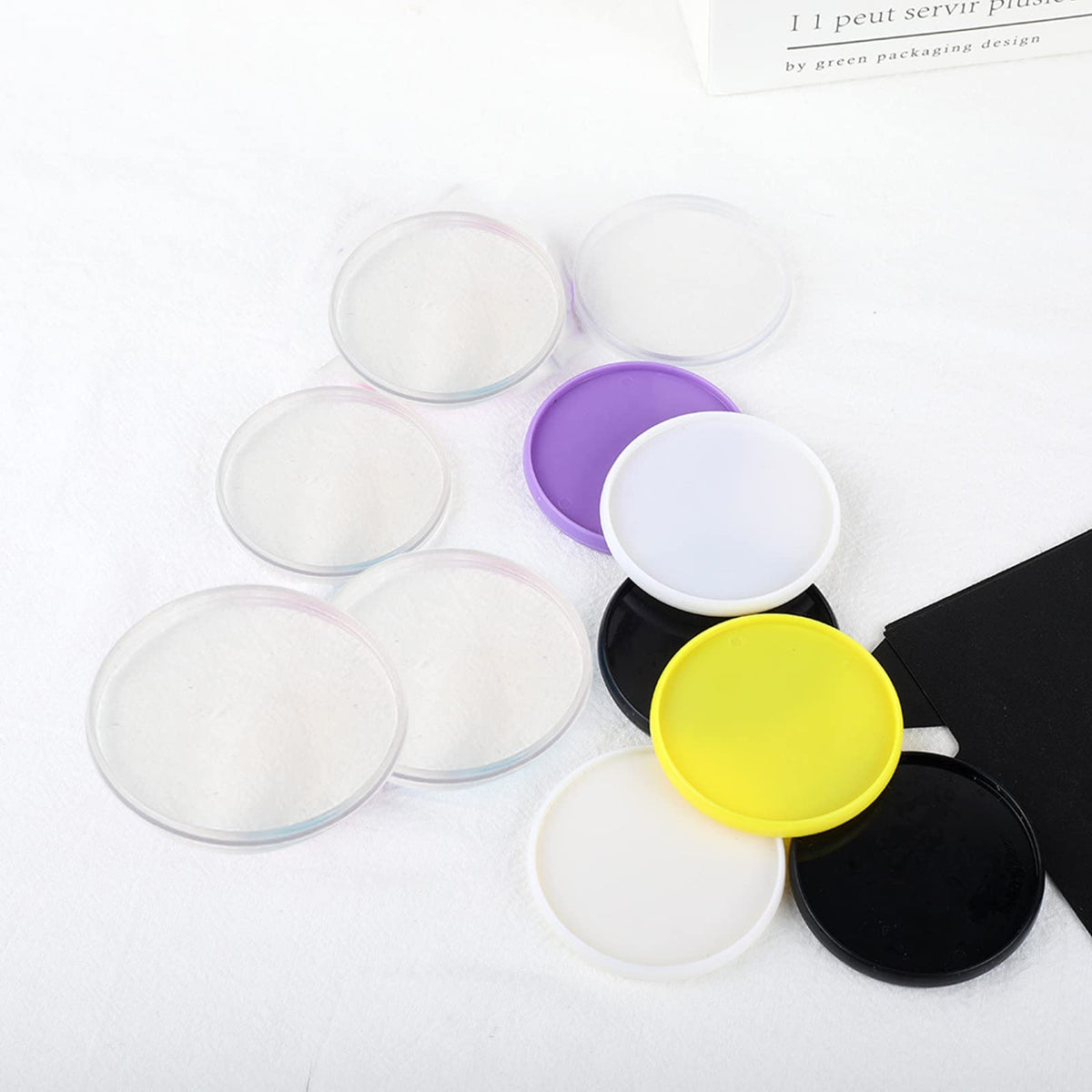 20 Pcs Discbound Disc 2 Inch Book Binding Discs, Transparent Expansion Discs Notebooks Planner Discs for DIY Notebooks and Planner Scrapbooking Supplies