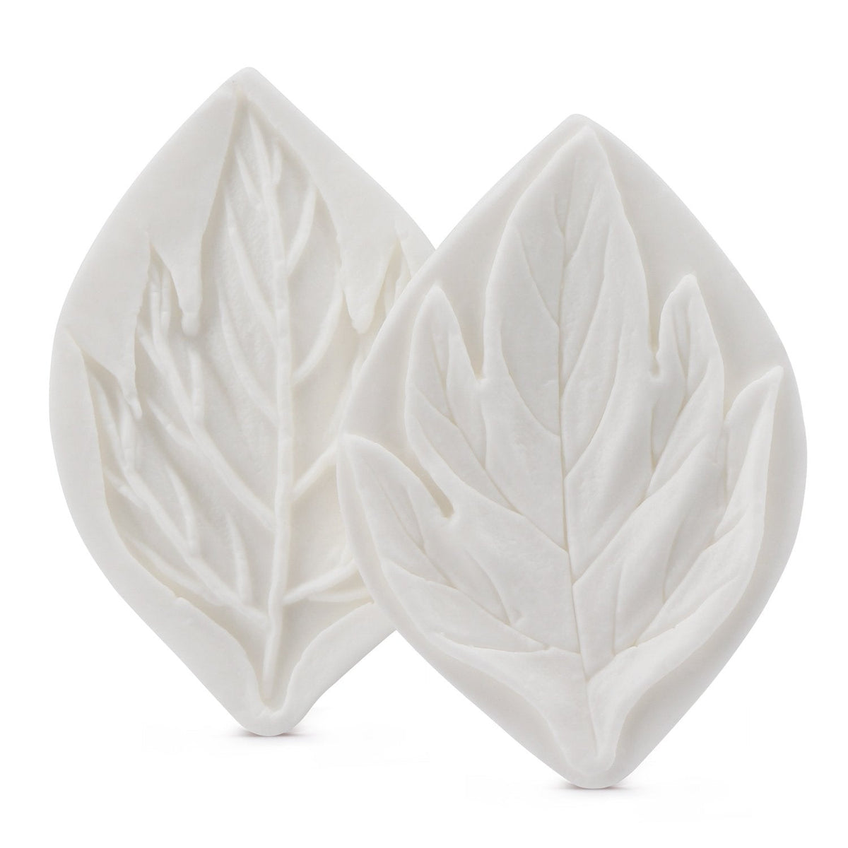 Beasea Silicone Leaf Fondant Mold, 6pcs Rose Leaf Cutter for Fondant Cake Decorations Styling Chocolate Sugar Cookie Cutter Set Silicone Mould