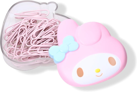 Cute Color Paper Clips with Cute Case 50pcs - Decorative Paperclips, Slide Open Clip Case, Functional Office Supplies, Cute Collectible Packaging, Premium Quality, Made in Korea (MyMeloday)
