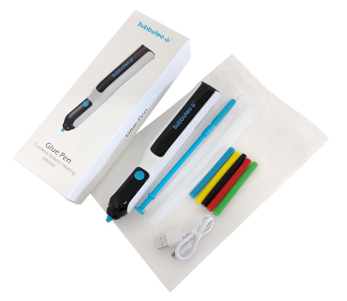 Subbuteo Cordless Hot Glue Pen,Anti-scalding for children,6s Heating Fast, USB Rechargeable Melt Glue Gun, Perfect for Crafts,DIY Arts