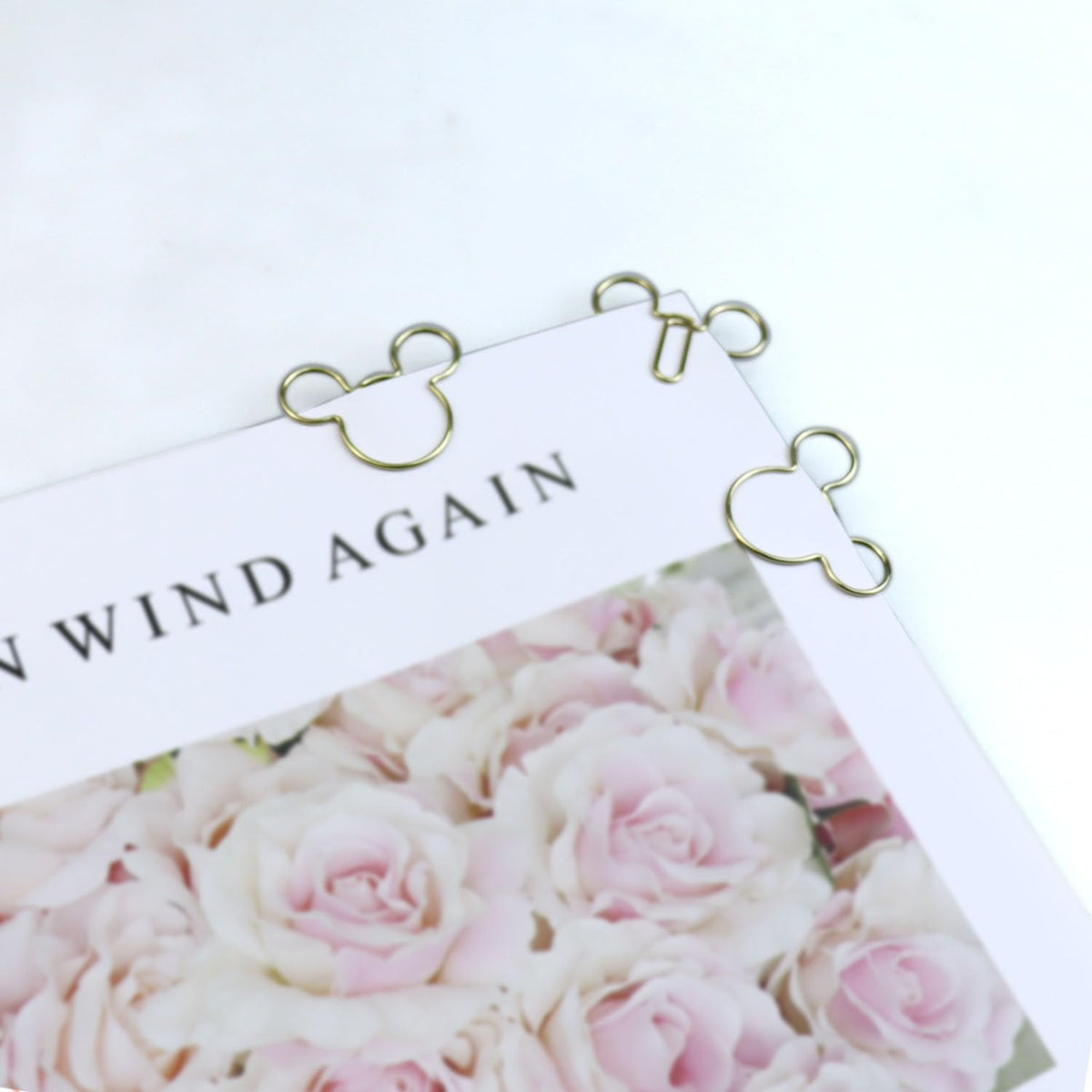 20 Pack Mouse Head Paper Clips Bookmark Clamp for Documents Books Organized Scrapbooks Calendars Album Envelope