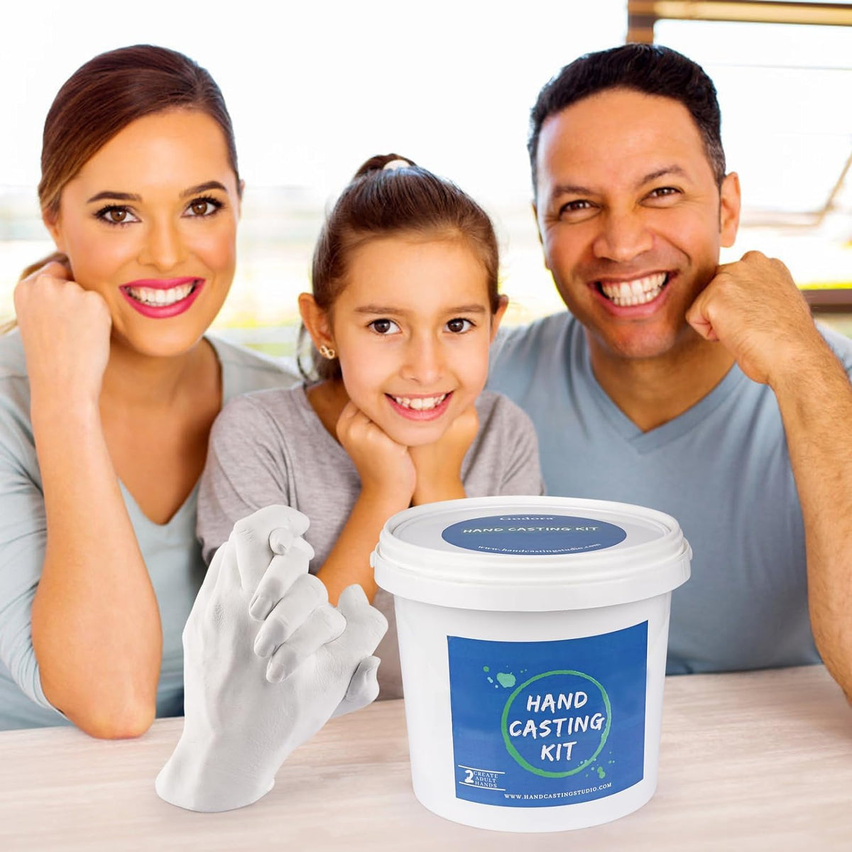 Hands Casting Kit, DIY Plaster Statue Molding Kit & Hand Casting Kits for 2 Adult, Wedding, Friends, Anniversary, Hand Hold Casting Kit for Holiday Activities and Perfect for Couple Gift Ideas