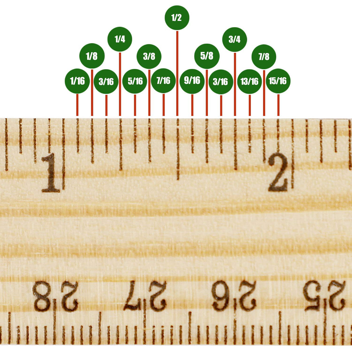 KINJOEK 72 Packs 30cm 12 Inch Wooden Rulers, 2 Scale Imperial Metric Double Sided Pine Wood School Measuring Ruler Bulk for Home Classroom Student Office Use Drafting Supplies