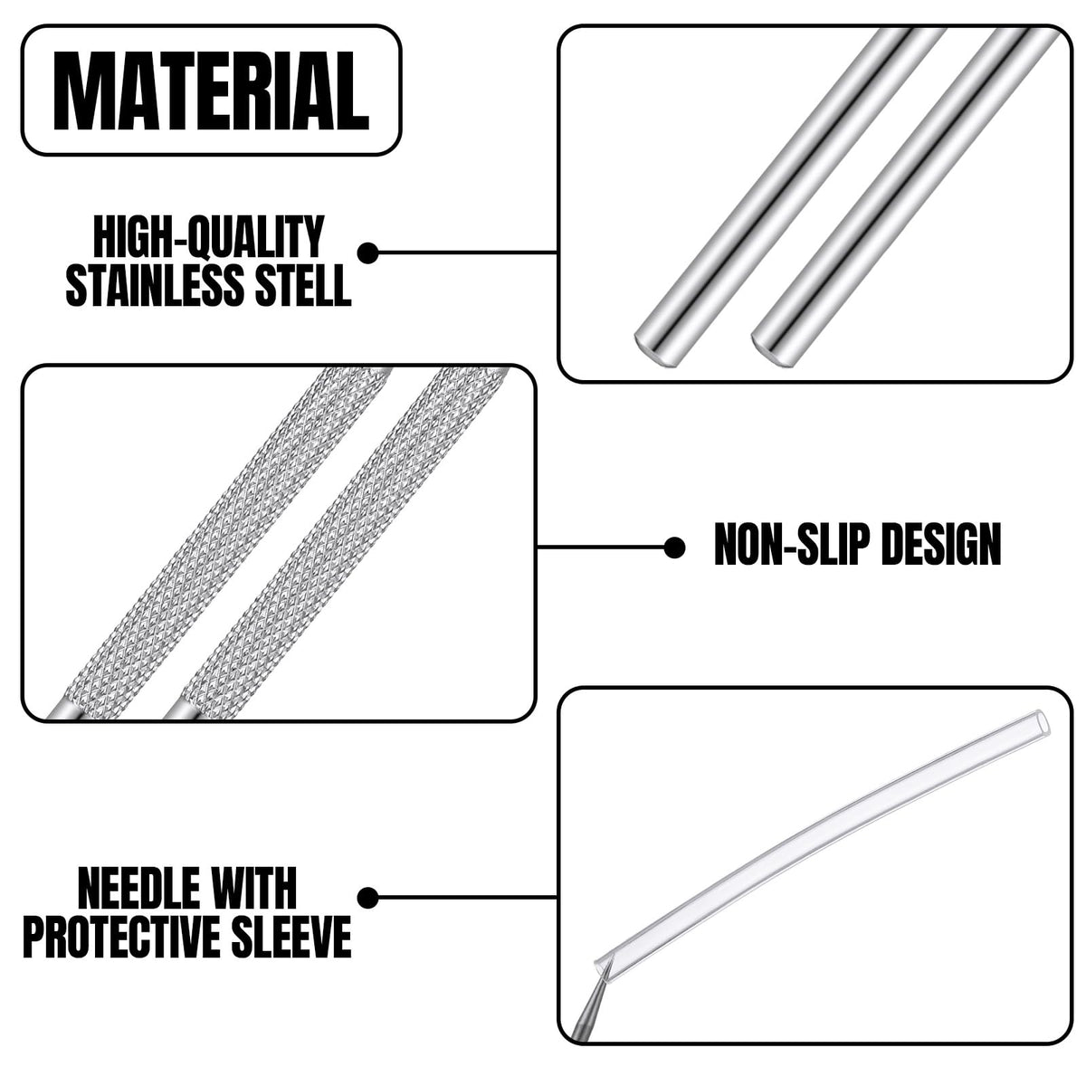 Lasnten 20 Pcs Clay Sculpting Tools Clay Needle Ceramic Needle Modeling Carving Stainless Steel Pottery Tools Polymer Detail Sculpture Supplies for Sculpting Carving DIY Craft Texture Art