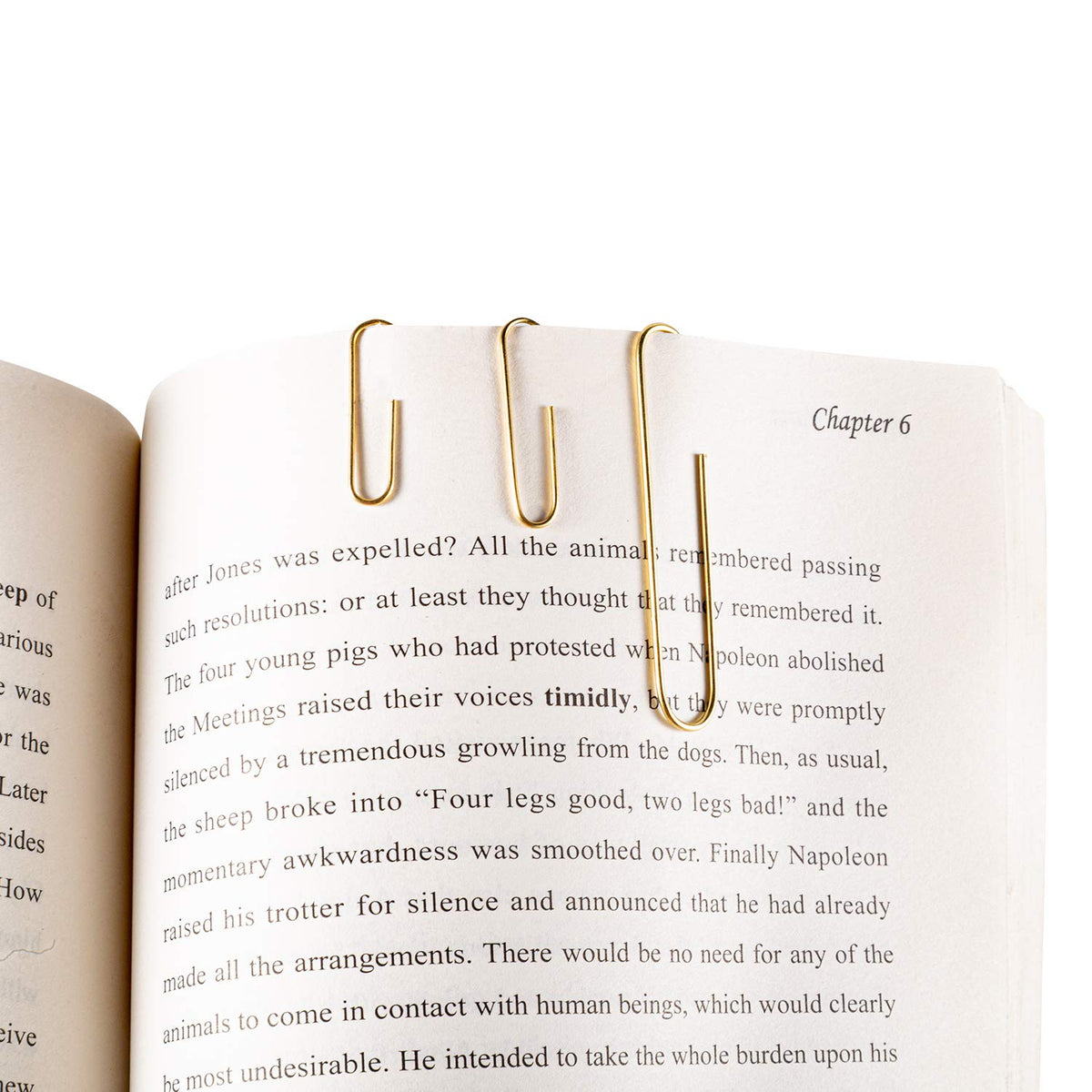 Deoot 600 Paper Clips,Office Gold Paper Clips Assorted Sizes(Small,Medium and Jumbo) 28 mm,33mm,50 mm