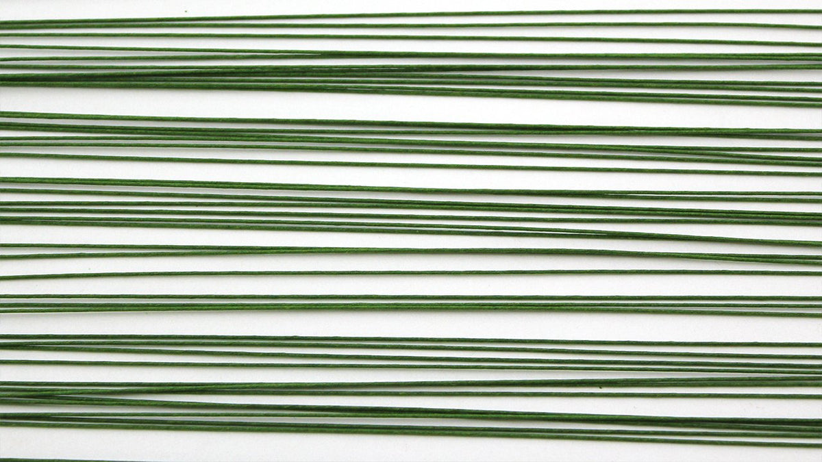 PME Sugarcraft Floral Wires Green 26 Gauge, 36 cm, Pack of 50