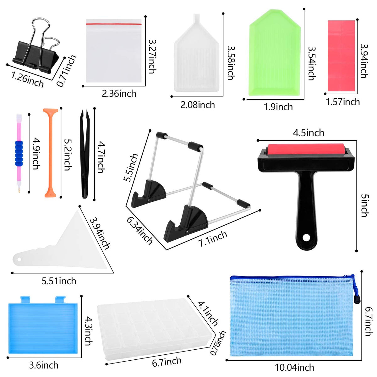 Ratukall 183PCS A4 Diamond Painting Light Pad Kit, Light Board for Diamond Painting Accessories, Tracing Light Box with 5D Painting Tools Set for Full Drill & Partial Drill Art