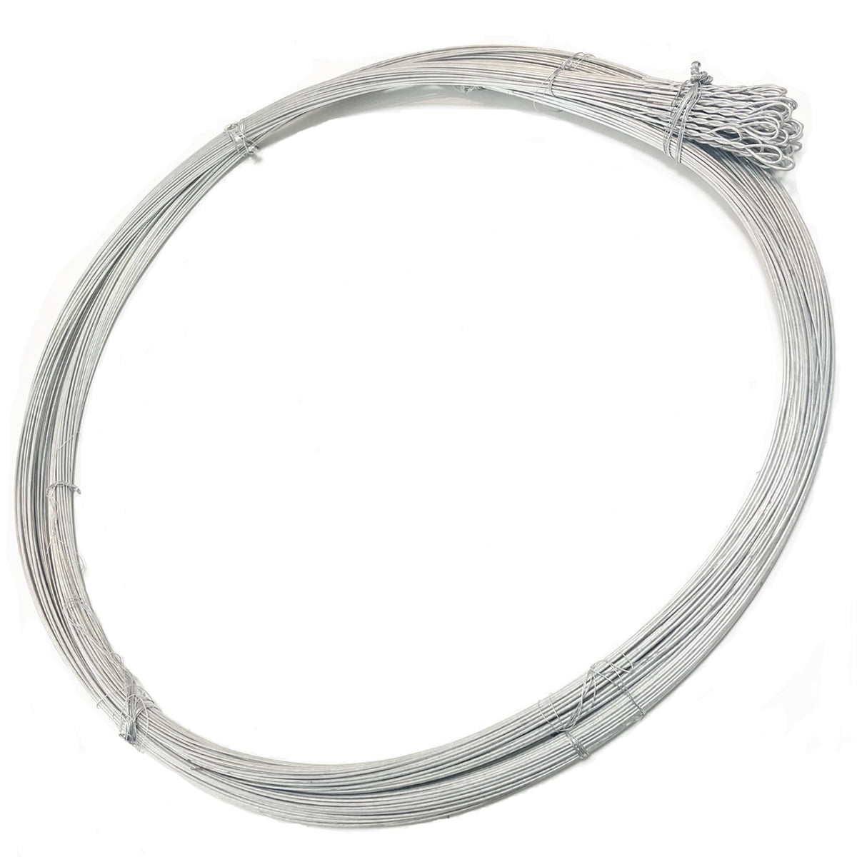 RETON-PPE Baling Wire 14 Gauge 14 Feet 50PCS,Bale Wires Ties Galvanized Steel Wire Bulk,Heavy Duty Bailing Wire Roll 50 Count Bundle Single Loop,HIGT Strength Emergency Bailing Wires for Cardboard