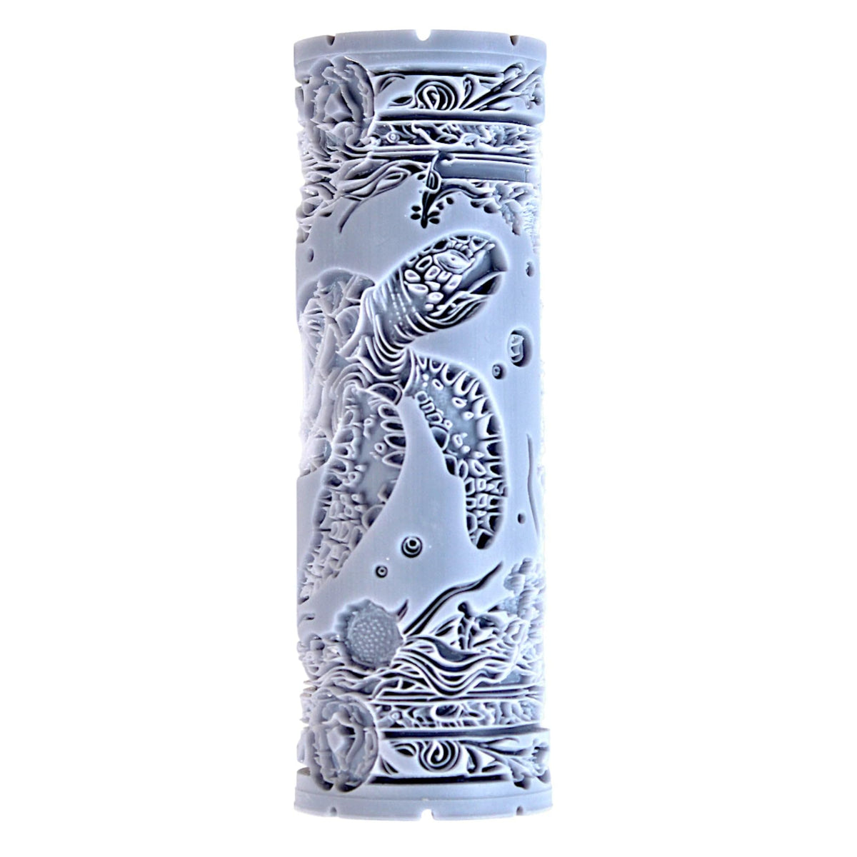 Sea Turtle Clay Texture Roller (4") - Ocean Set #01 - Embossing Pattern Roller for Polymer & Ceramic Clay, Pottery & Crafts