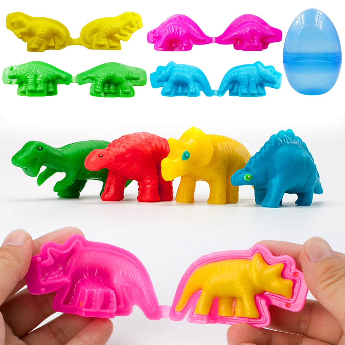 FRIMOONY Dough Tools Set for Kids, Various Plastic Animal Molds, Rolling Pins, for Creative Dough Cutting, 44 Pieces