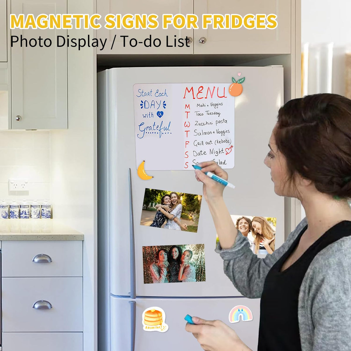 10Pcs Printable Magnetic Sheets 8.5x11 Inches for Inkjet Printers, Glossy White Magnetic Print Paper, 12mil Thickness, Flexible Magnet Photo Paper for Refrigerator DIY Crafts