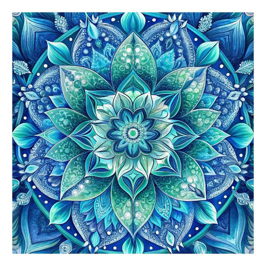 SJUTOUCI Mandala Diamond Art Kits for Adults, Diamond Painting Kits for Beginners, 5D Round Diamond Dots Gem Craft Art for Home Wall Decor 12x12 inch