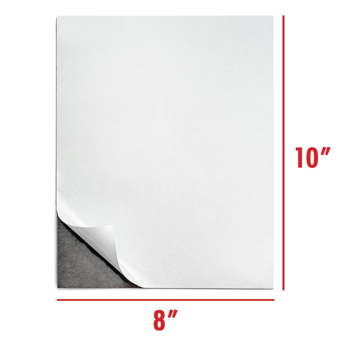 10pk Magnetic Sheets with Adhesive Backing 8x10 inch | Cut to Size Magnet Sheets for Dies, Photos, Stamps, Crafts