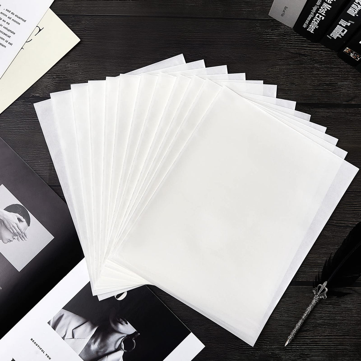 Gueevin 100 Pcs 8.5 x 11 Inch Self Adhesive Display Pockets Peel and Stick Clear Paper Sleeves Wall and Door Communication Clear Adhesive Sheet Protector Letter Size Plastic Sheet Protectors