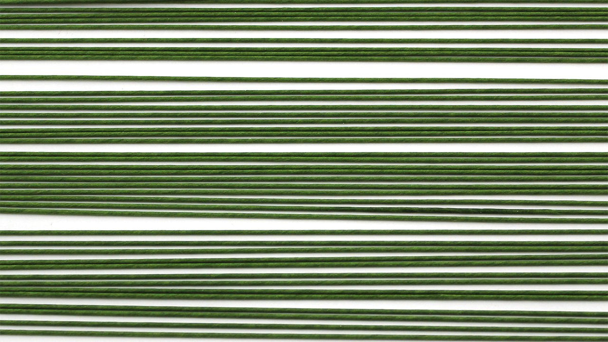 PME Sugarcraft Floral Wires Green 18 Gauge, 14 Inches Long, Pack of 50