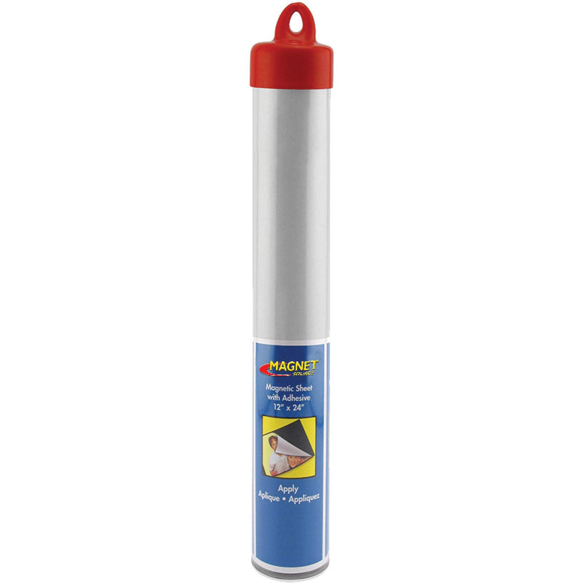 Master Magnetics Flexible Magnet Sheet with Adhesive - 12" Wide, 24" Long, 08504