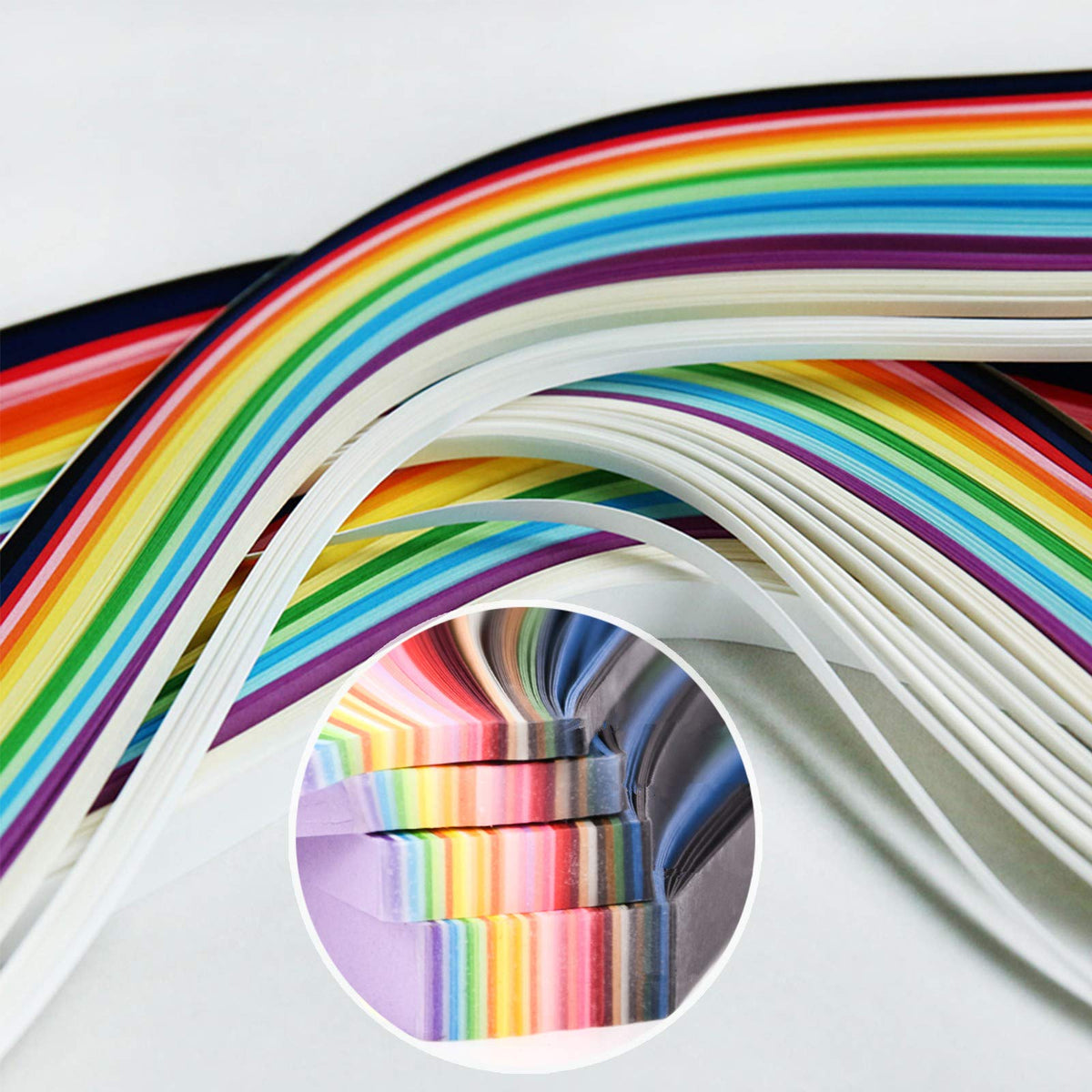 Paper Quilling Strips with 26 Colors 2080 Strips Quilling Tools and Supplies