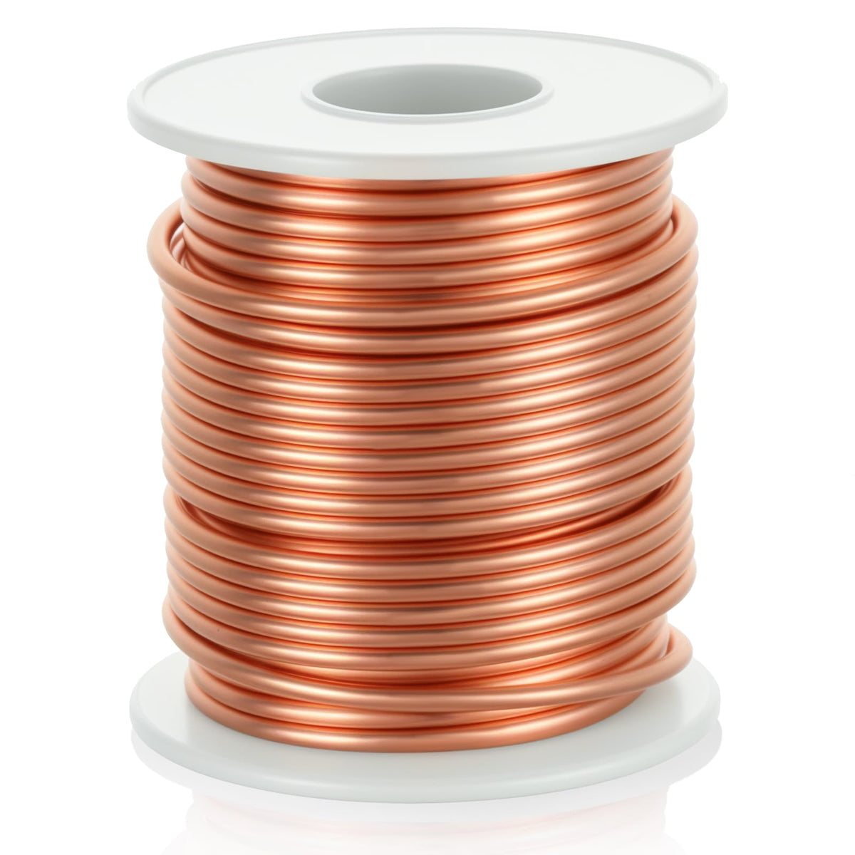 99.9% Soft Copper Wire (12 Gauge, 2.05MM), 49.3 Feet / 15m, Solid Bare Copper-Wire 1 Pound Spool Pure Copper Wires for Electroculture Gardening Jewelry Making DIY Plants