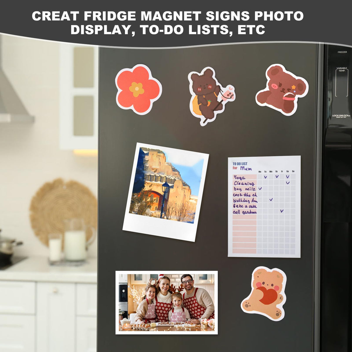 Adhesive Magnetic Sheets, Magnetic Sheets with Adhesive Backing, 8" x 10", 10 Pack Flexible Magnet Sheets with Adhesive - Sticky Magnets with Adhesive Backing for Photo and Picture Magnets