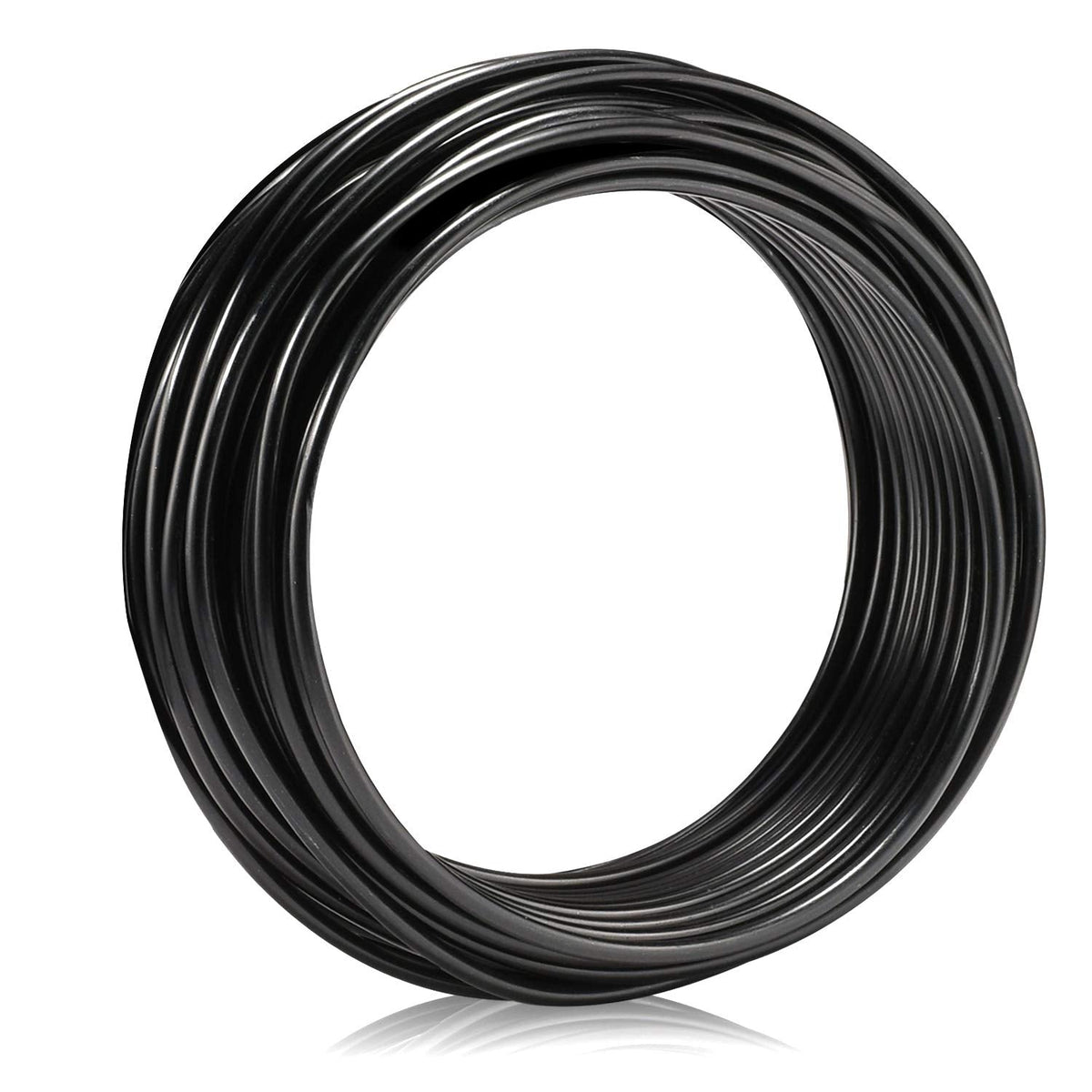 KSVZS Aluminum Wire Black 9 Gauge 3.0 mm 32.8 Ft(10 M) Anodized Bendable Metal Craft Wire for DIY Floral